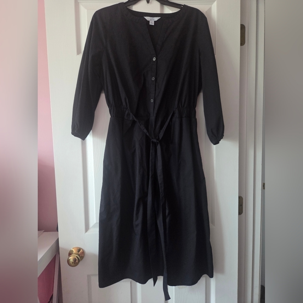 Women's Croft & Barrow splitneck shirt dress size M